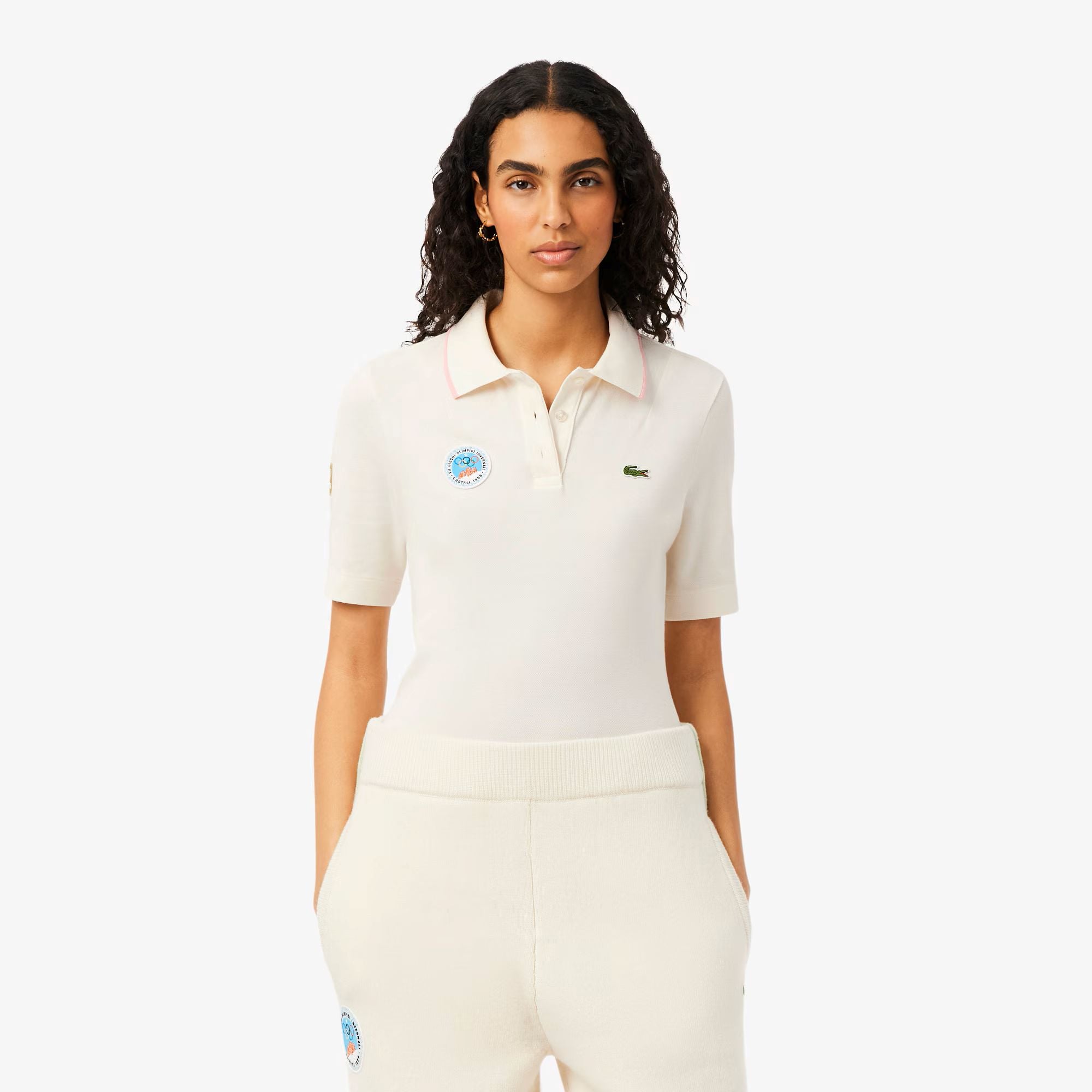 Polo a coste The Heritage Collection Cortina d'Ampezzo 1956 di Lacoste - Donna