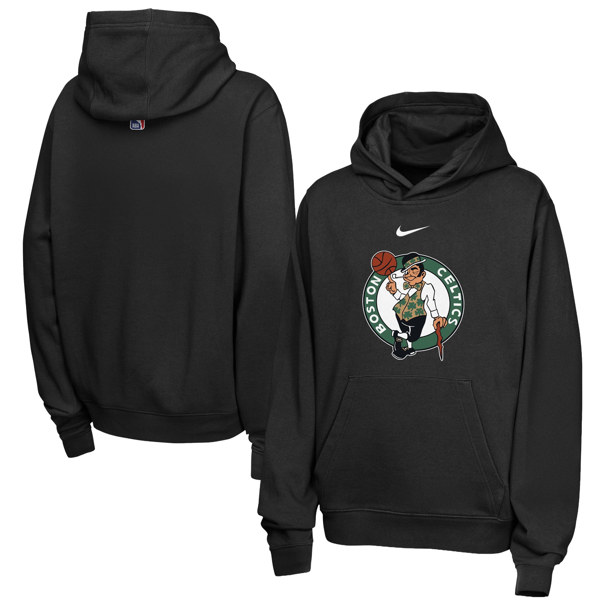 Felpa con cappuccio e logo Nike Club dei Boston Celtics
