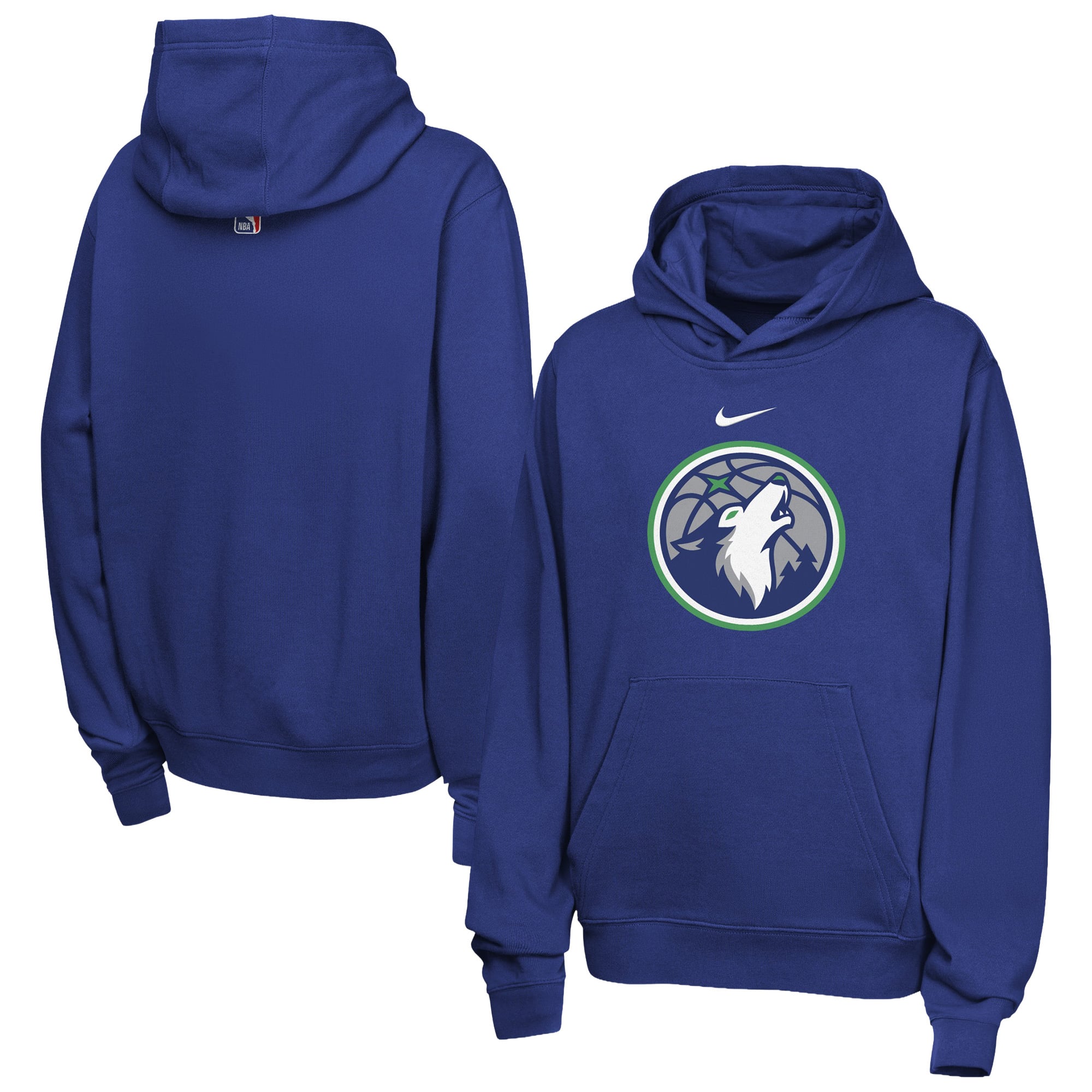 Felpa con Cappuccio Pullover Club Logo Minnesota Timberwolves Nike – Ragazzi