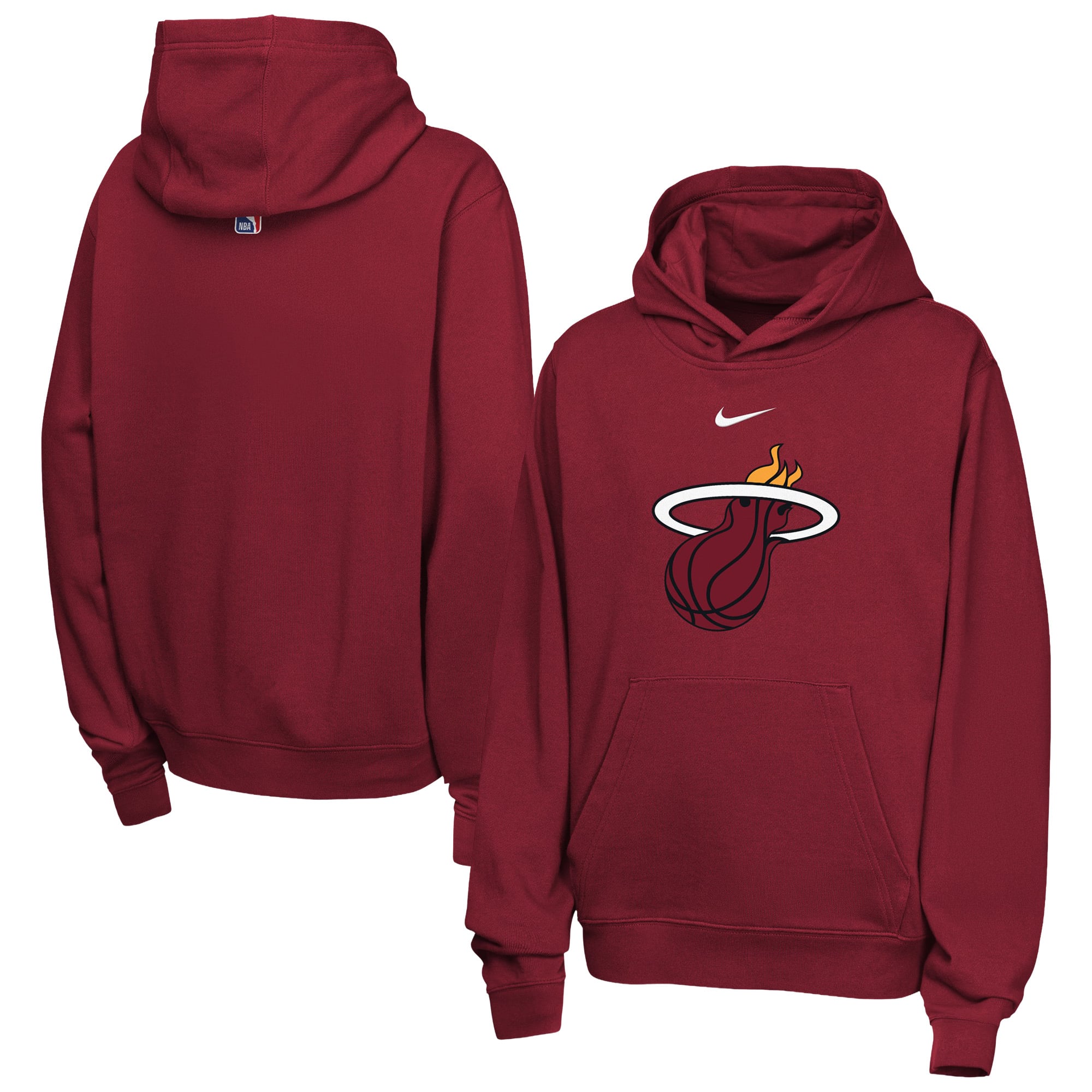 Felpa con Cappuccio Pullover Club Logo Miami Heat Nike – Ragazzi