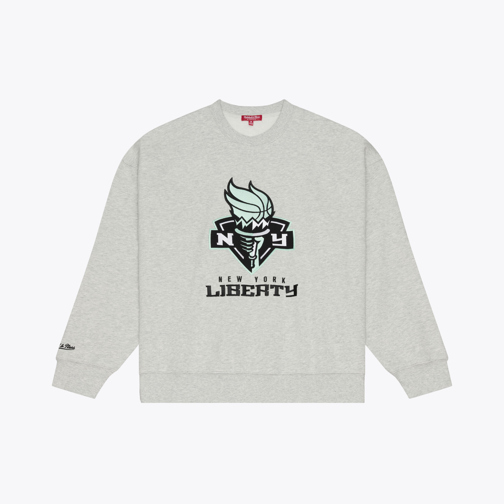 Women’s Mitchell & Ness Gray New York Liberty Lightweight Fleece Crewneck Sweatshirt Women’s Mitchell & Ness Gray New York Liberty Lightweight Fleece Crewneck Sweatshirt