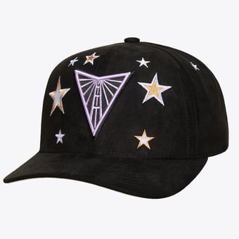 Unisex Mitchell & Ness  Black Golden State Valkyries Star Splash Pro Snapback Hat