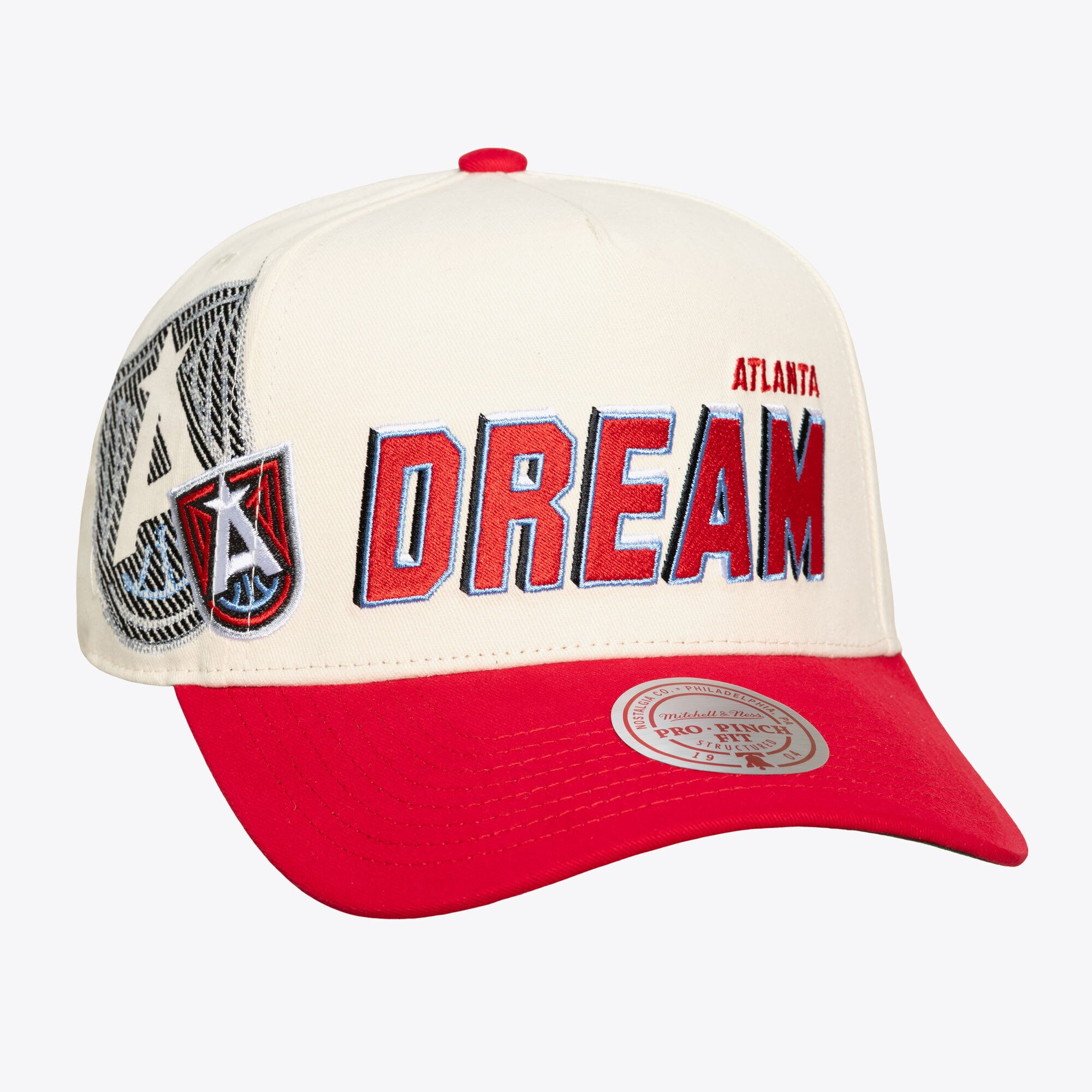 Unisex Mitchell & Ness Cream Atlanta Dream Cooperstown Collection Big Time Pro Crown Snapback Hat
