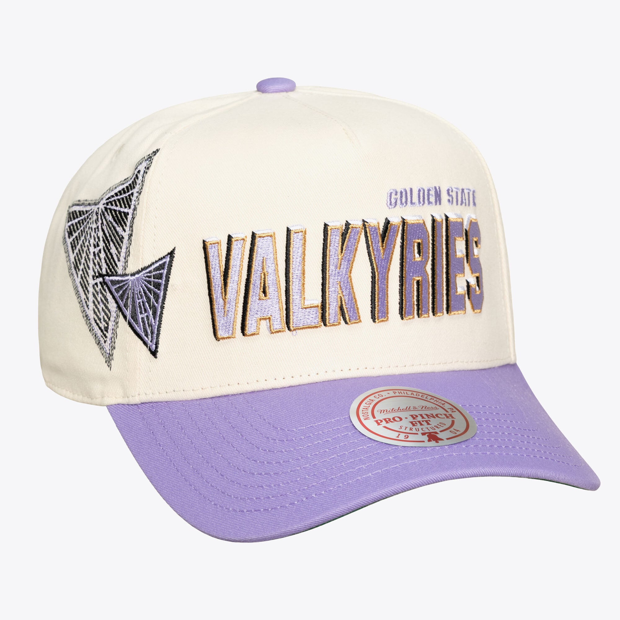 Unisex Mitchell & Ness Cream Golden State Valkyries Big Time Pro Crown Snapback Hat