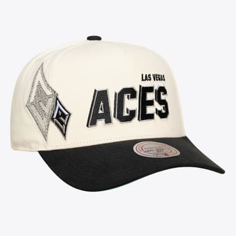 Unisex Mitchell & Ness Cream Las Vegas Aces Big Time Pro Crown Snapback Hat