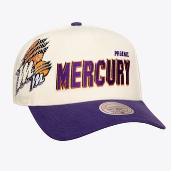 Unisex Mitchell & Ness Cream Phoenix Mercury Big Time Pro Crown Snapback Hat