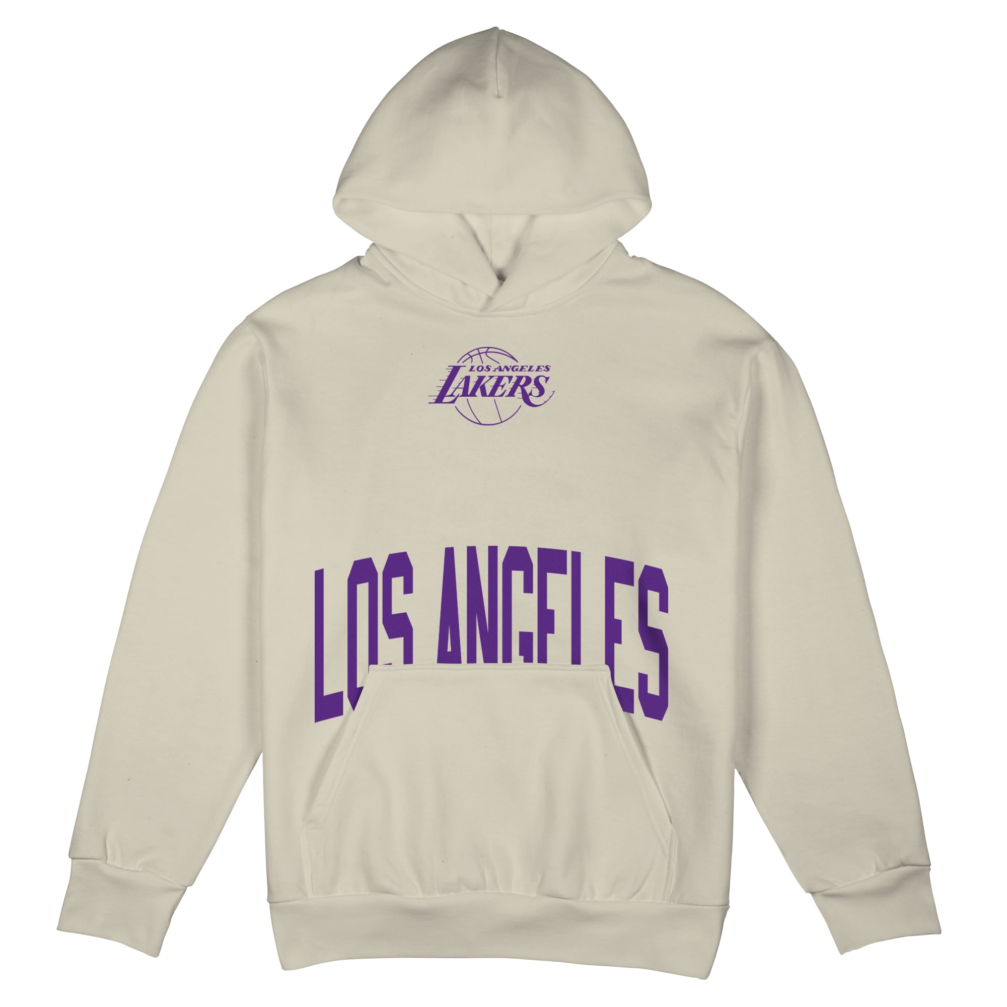 Unisex Stadium Essentials  Cream Los Angeles Lakers Surrender Hoodie