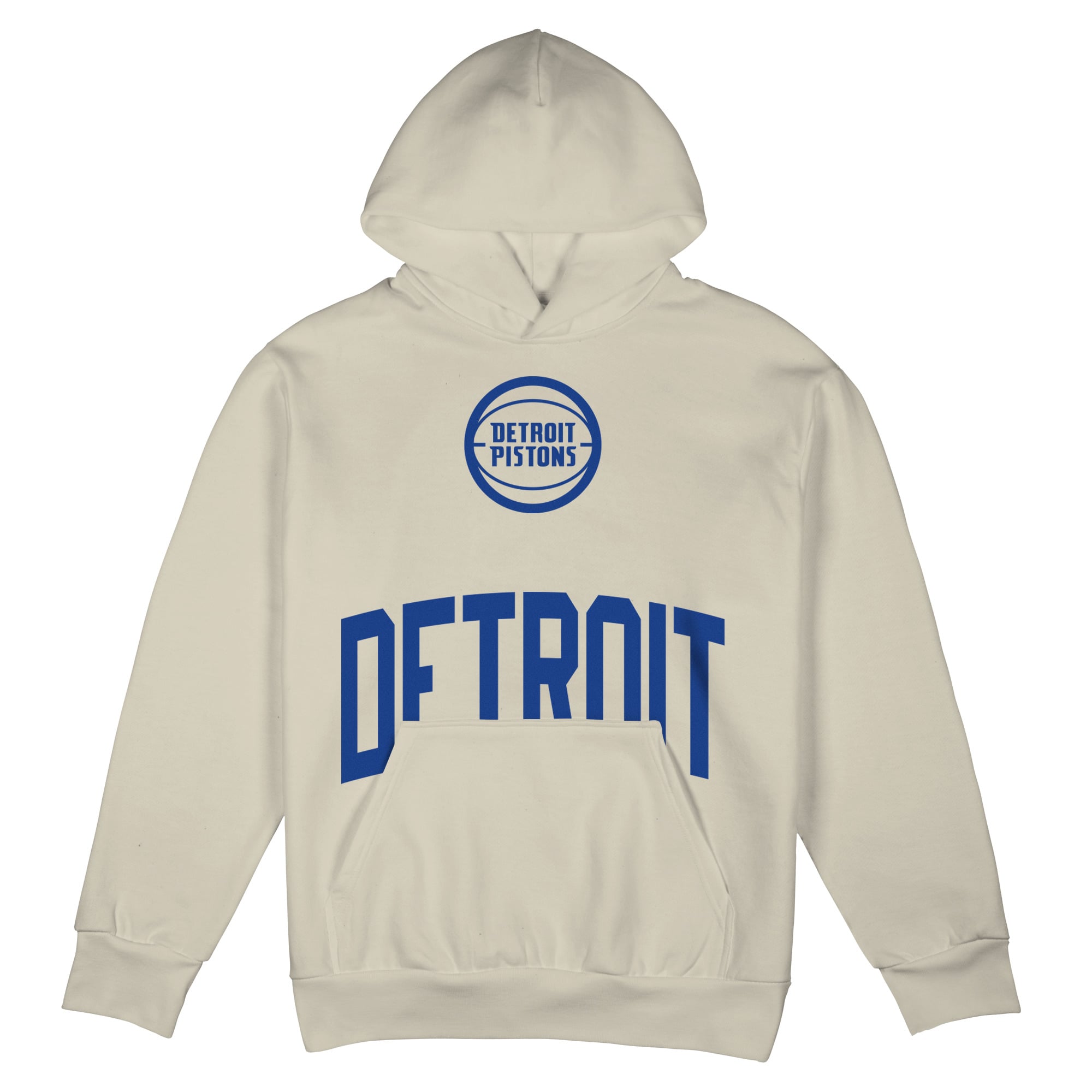 Unisex Stadium Essentials  Cream Detroit Pistons Surrender Hoodie