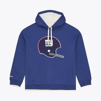 Men's Mitchell & Ness Royal New York Giants Premium Essentials Heavyweight Fleece Hoodie