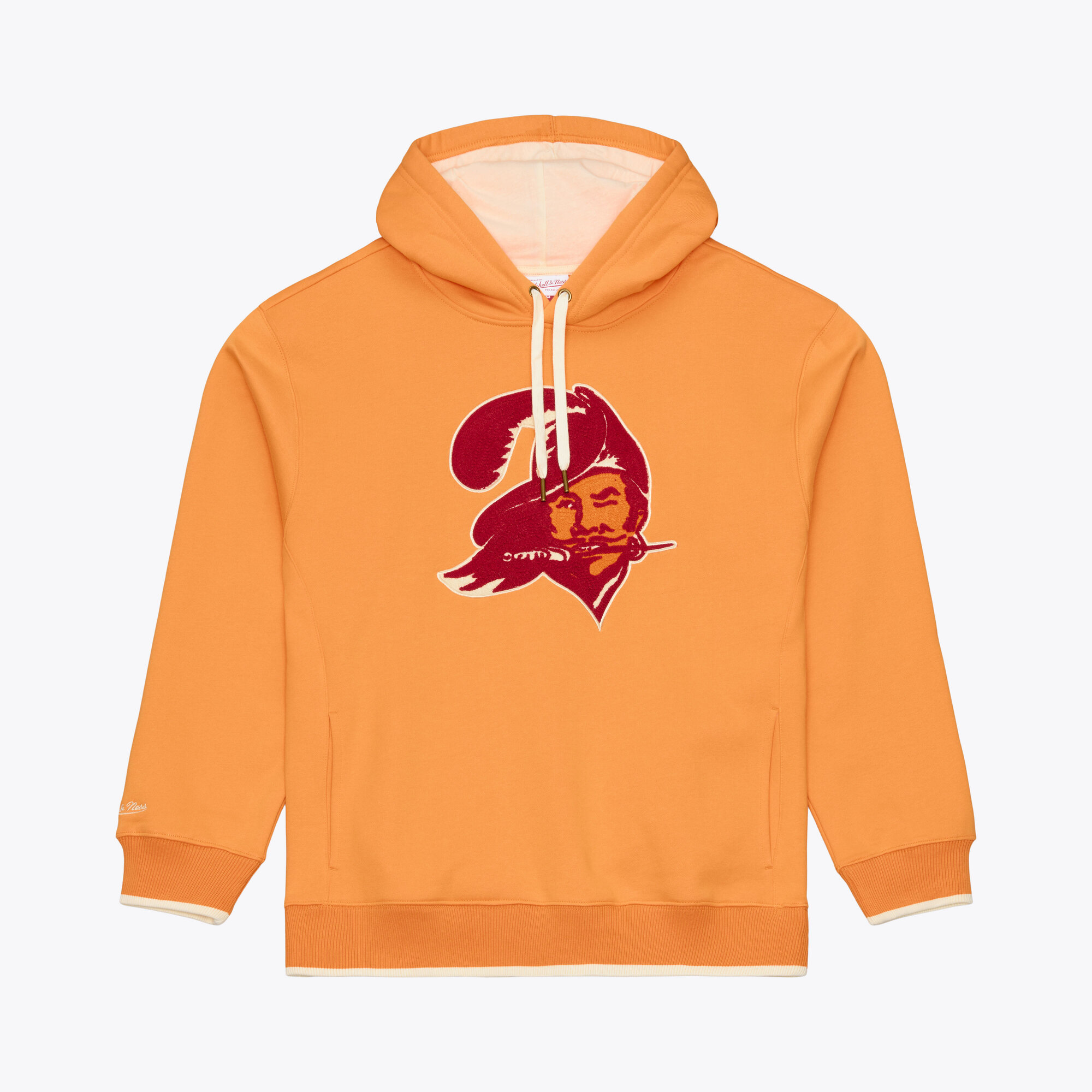 Men's Mitchell & Ness Orange Tampa Bay Buccaneers Premium Essentials Heavyweight Fleece Hoodie