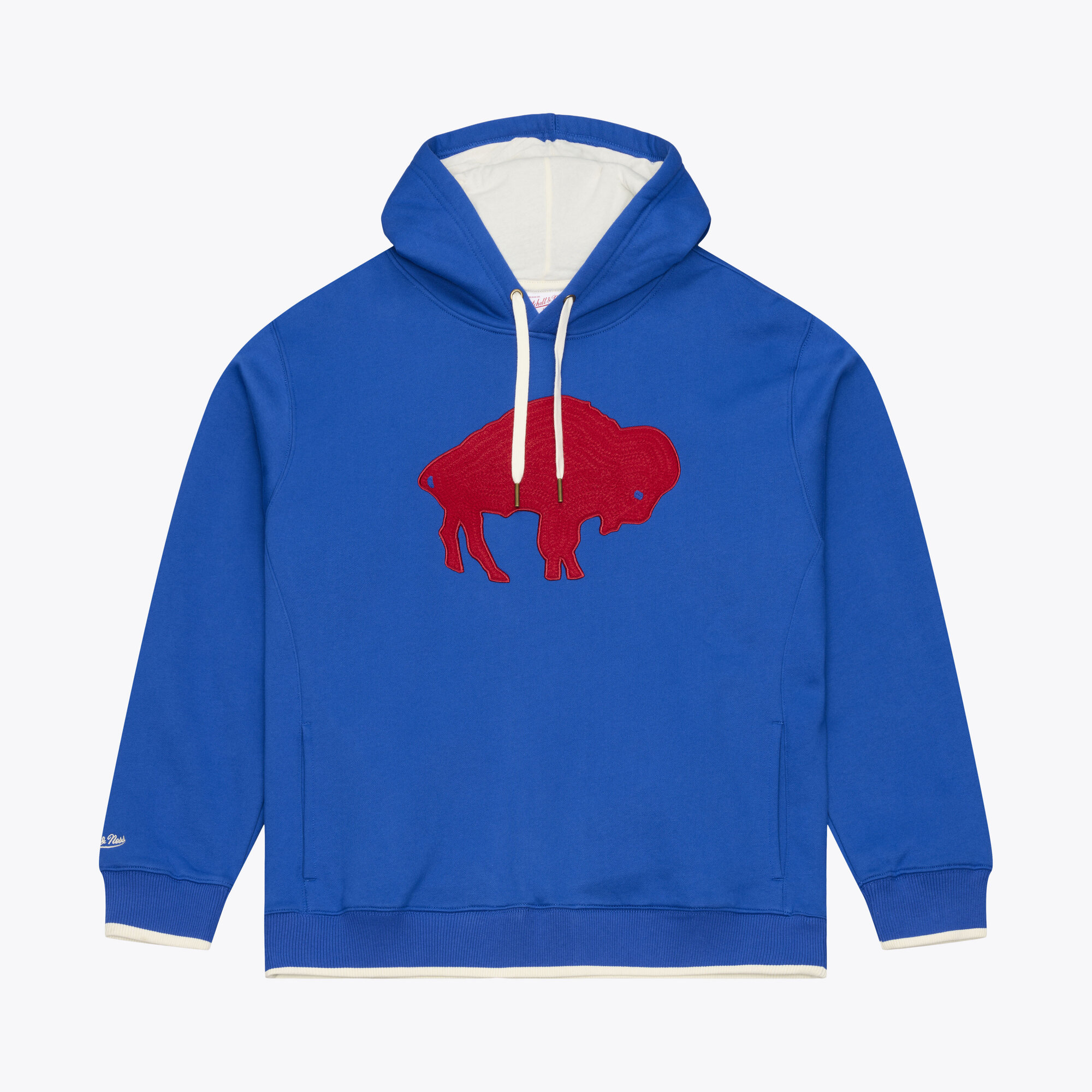 Men's Mitchell & Ness Royal Buffalo Bills Premium Essentials Heavyweight Fleece Hoodie