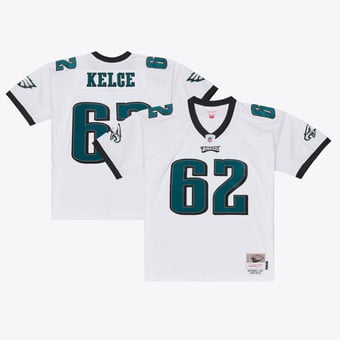 Men's Mitchell & Ness Jason Kelce White Philadelphia Eagles Big & Tall 2011 Legacy Replica Player Jersey