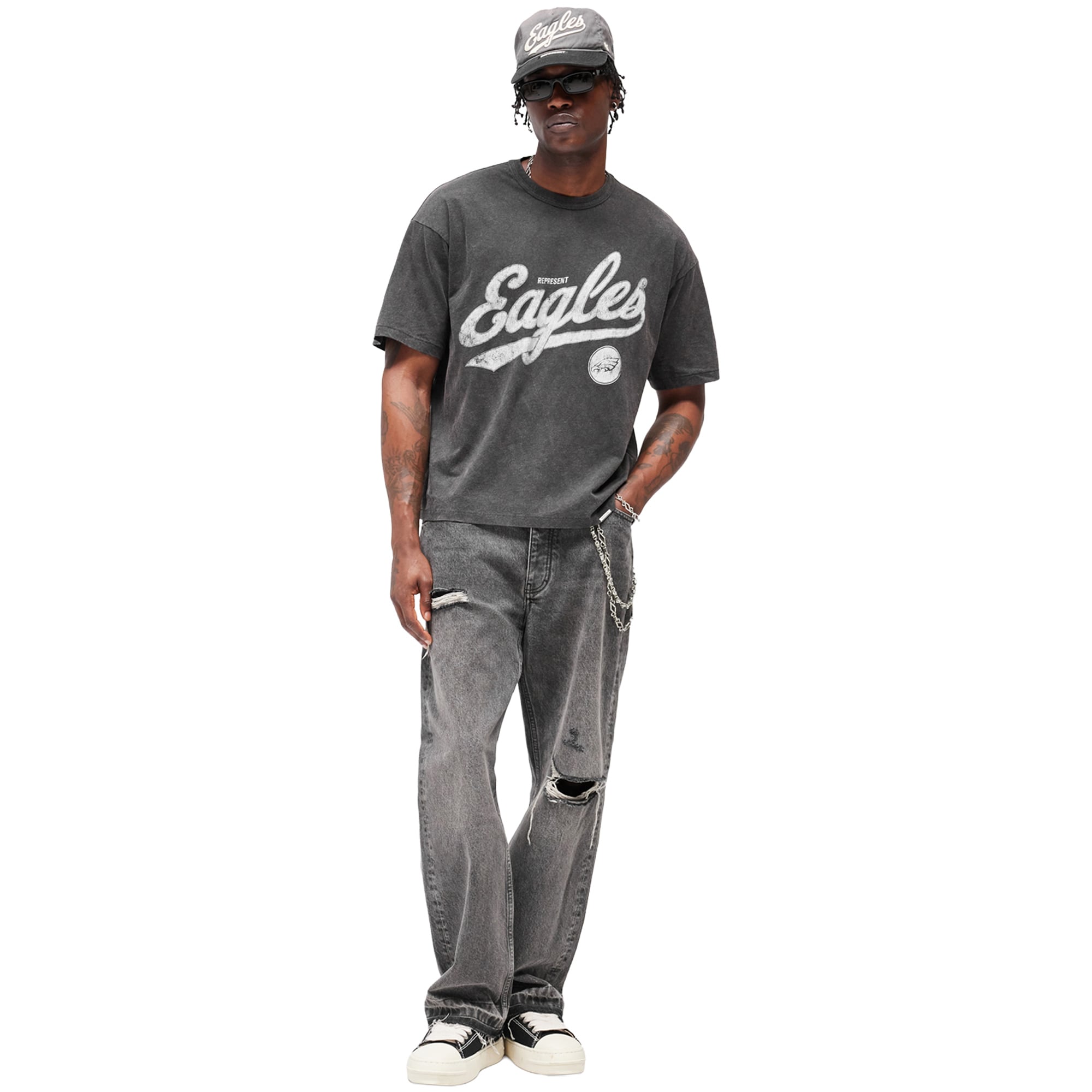 Philadelphia Eagles x Represent T-Shirt - Vintage Grau