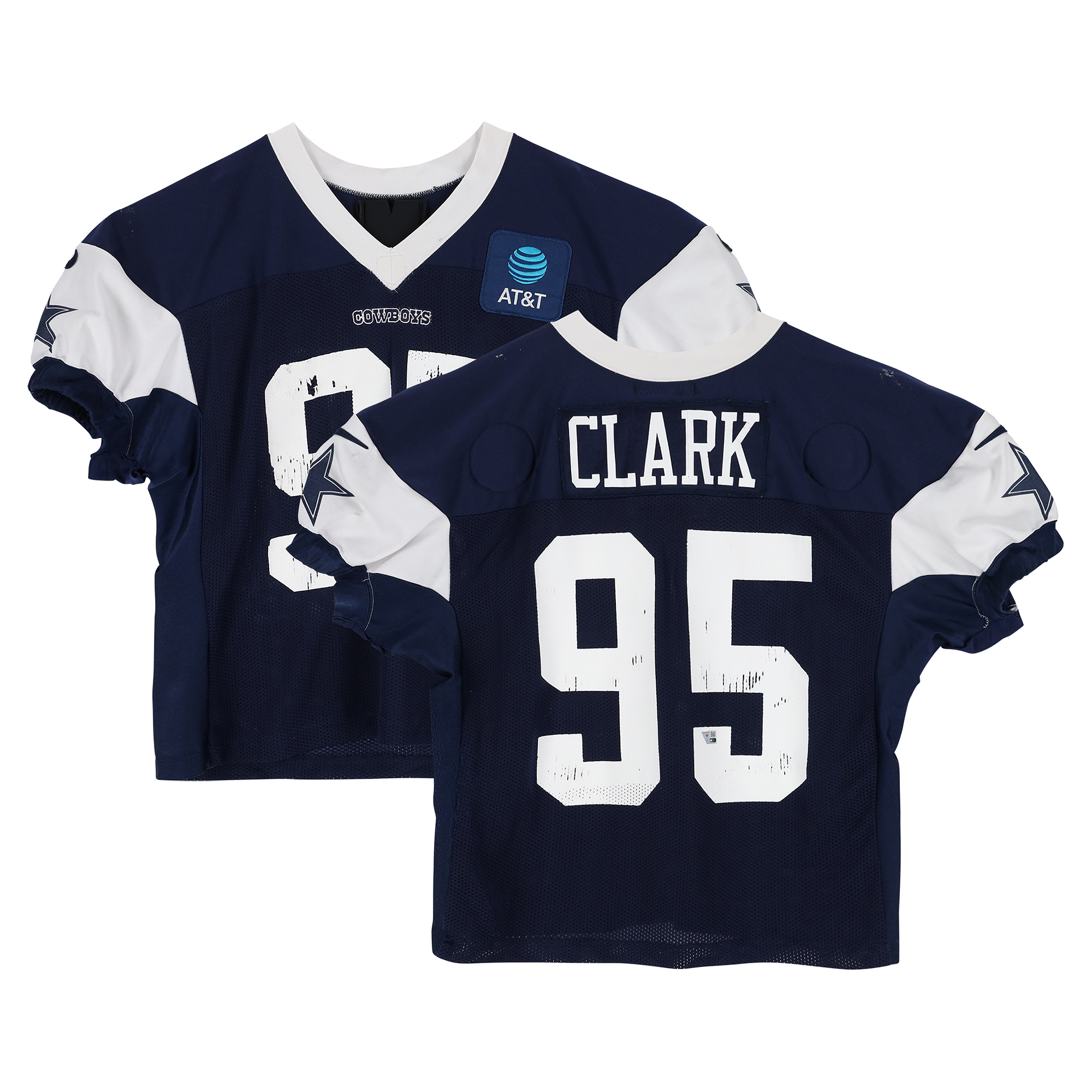 Kenny Clark Dallas Cowboys Practice-Used #95 Navy Nike Jersey from the 2025 NFL Season - #2