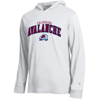 Men's Champion White Colorado Avalanche All-Star Lightweight Hooded Long Sleeve T-Shirt