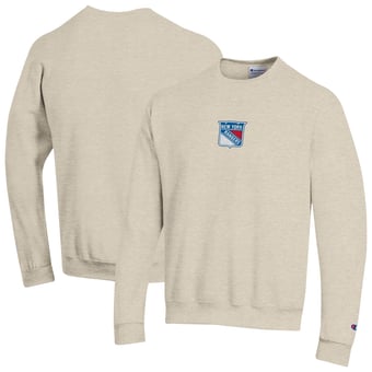 Men's Champion  Oatmeal New York Rangers Eco Powerblend Sweatshirt