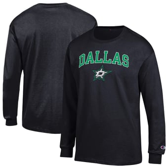 Men's Champion  Black Dallas Stars Jersey Long-Sleeve T-Shirt