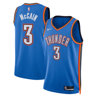 Unisex Nike Jared McCain Blue Oklahoma City Thunder Swingman Jersey - Icon Edition
