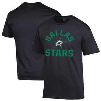 Men's Champion  Black Dallas Stars Primary Logo Jersey T-Shirt