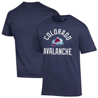 Men's Champion  Navy Colorado Avalanche Primary Logo Jersey T-Shirt
