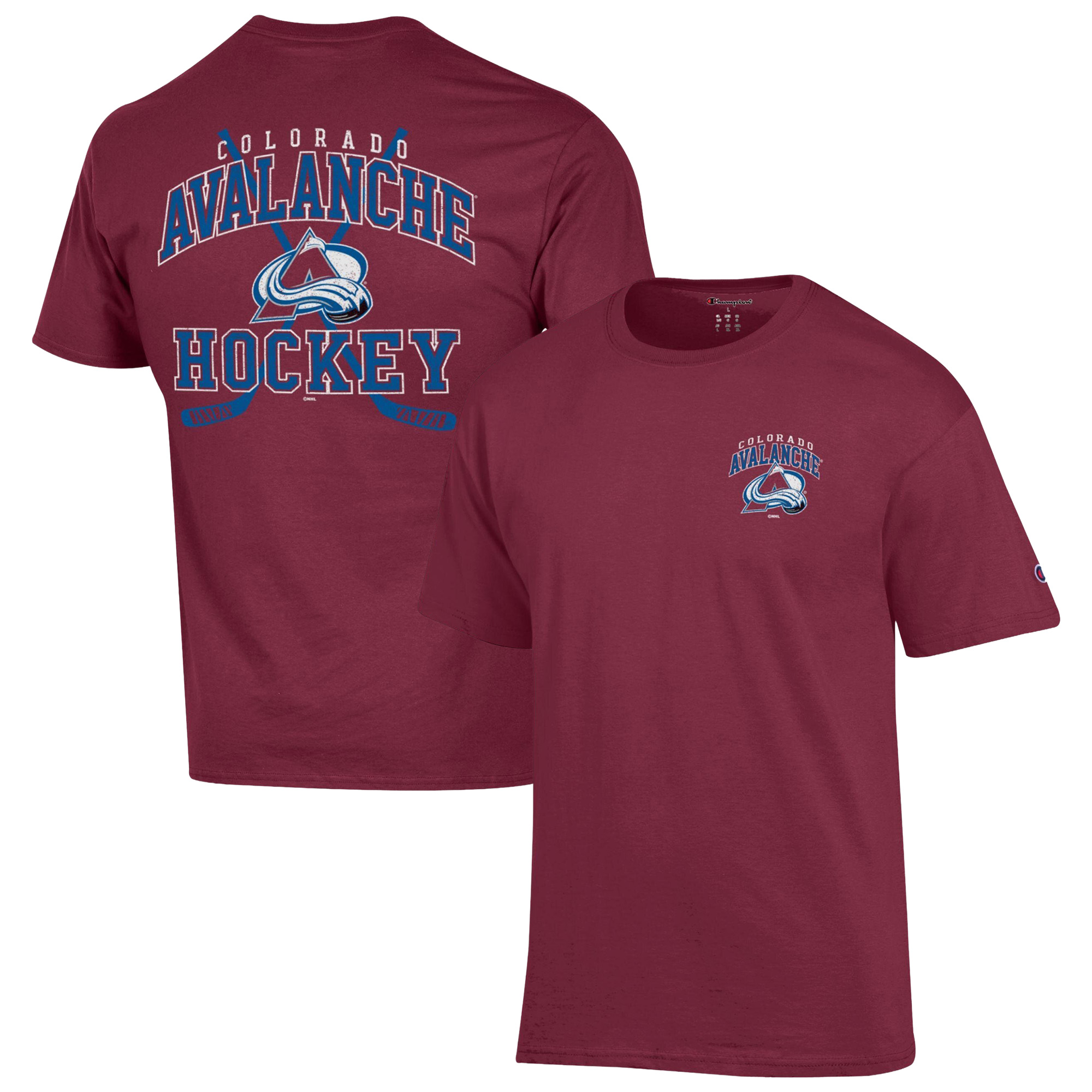 Men’s Champion Burgundy Colorado Avalanche Stick With It Jersey T-Shirt Men’s Champion Burgundy Colorado Avalanche Stick With It Jersey T-Shirt