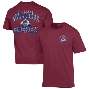 Men's Champion  Burgundy Colorado Avalanche Stick With It Jersey T-Shirt