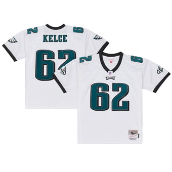 Men's Mitchell & Ness Jason Kelce White Philadelphia Eagles 2011 Legacy Replica Player Jersey