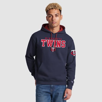 Men's Champion  Navy Minnesota Twins Fleece Hoodie