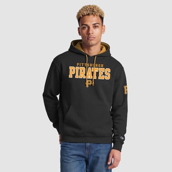 Men's Champion  Black Pittsburgh Pirates Fleece Hoodie