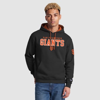 Men's Champion  Black San Francisco Giants Fleece Hoodie