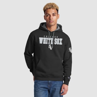 Men's Champion  Black Chicago White Sox Fleece Hoodie