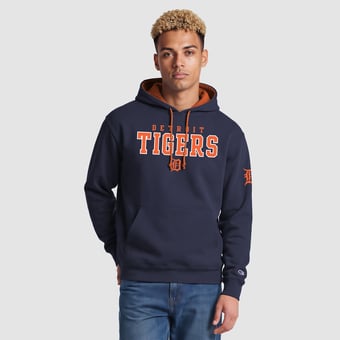 Men's Champion  Navy Detroit Tigers Fleece Hoodie