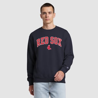 Men's Champion  Navy Boston Red Sox Fleece Crew Sweatshirt