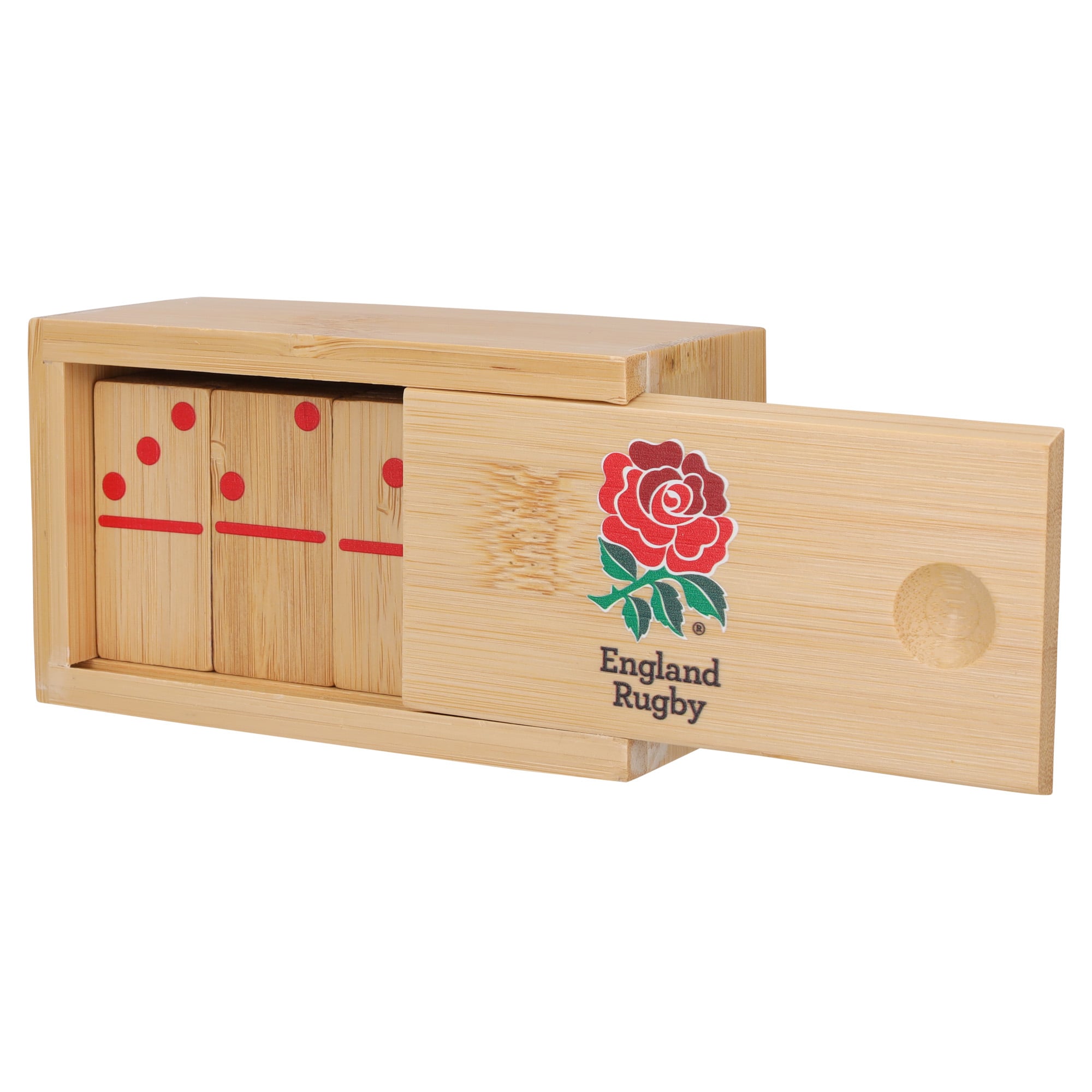 Juego de dominó de madera de rugby de Inglaterra