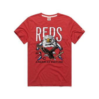Men's Homage  Red Cincinnati Reds America's Pastime Tri-Blend T-Shirt