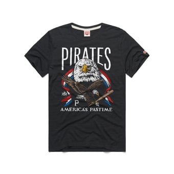 Men's Homage  Charcoal Pittsburgh Pirates America's Pastime Tri-Blend T-Shirt