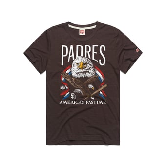 Men's Homage  Brown San Diego Padres America's Pastime Tri-Blend T-Shirt