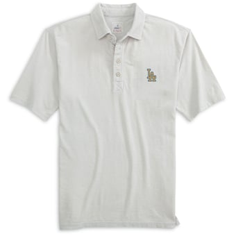 Men's johnnie-O Gray Los Angeles Dodgers 2026 Gold Collection Coastal Wash Polo