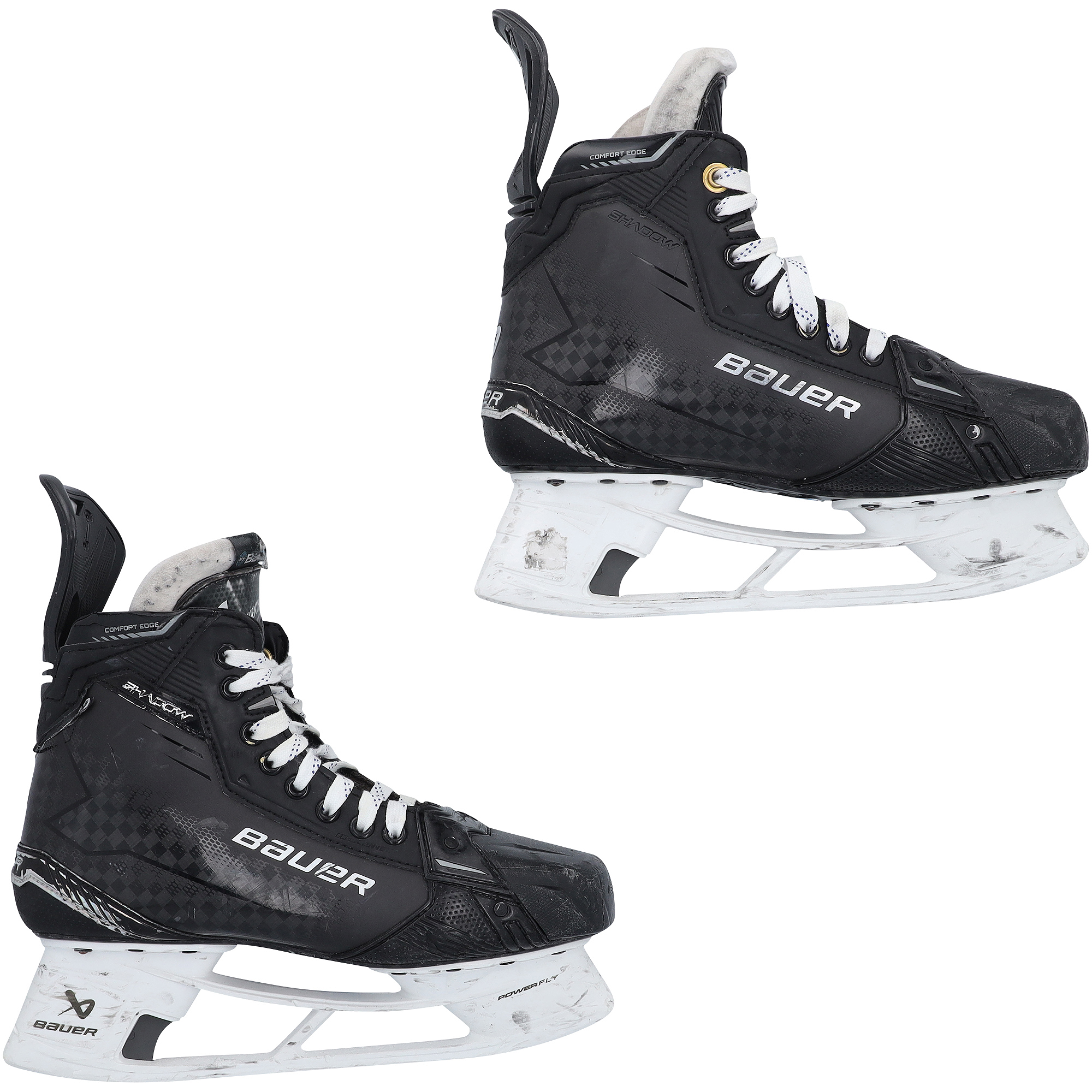 Dylan Guenther Utah Mammoth Game-Used Black Bauer Skates from the 2025-26 NHL Season