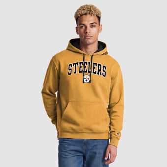 Men's Champion  Gold/Black Pittsburgh Steelers Contrast Hoodie