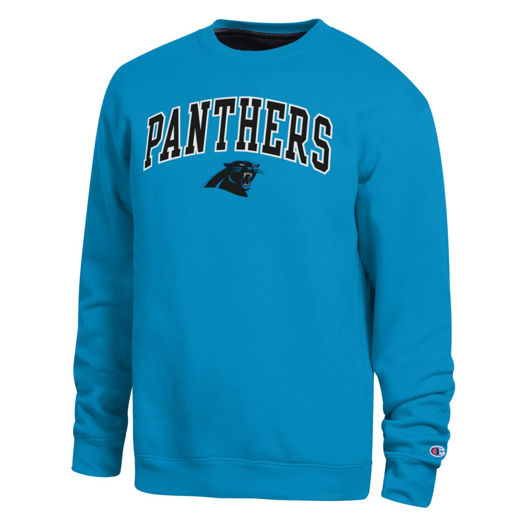Champion Men's Blue Carolina Panthers Contrast Lined Sweatshirt - Blue, Black