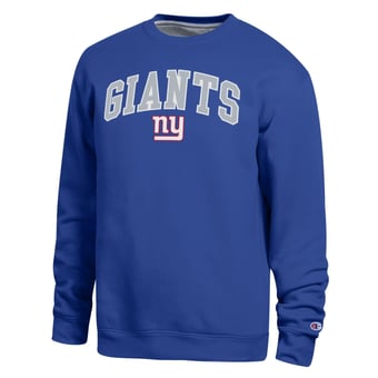 Men's Champion  Royal New York Giants Contrast Lined Sweatshirt