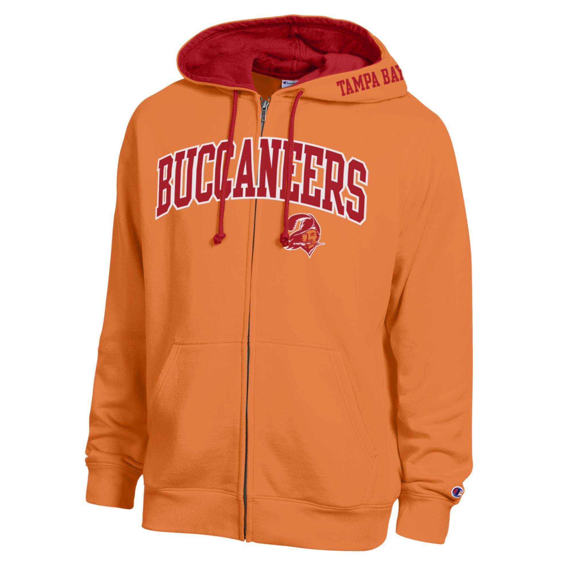 Men's Champion  Orange/Red Tampa Bay Buccaneers Full-Zip Hoodie