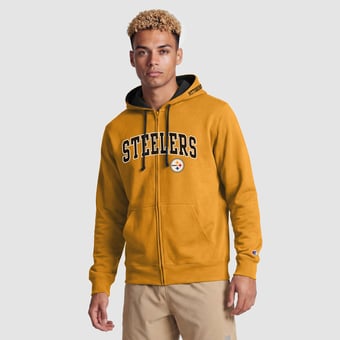Men's Champion  Gold/Black Pittsburgh Steelers Full-Zip Hoodie