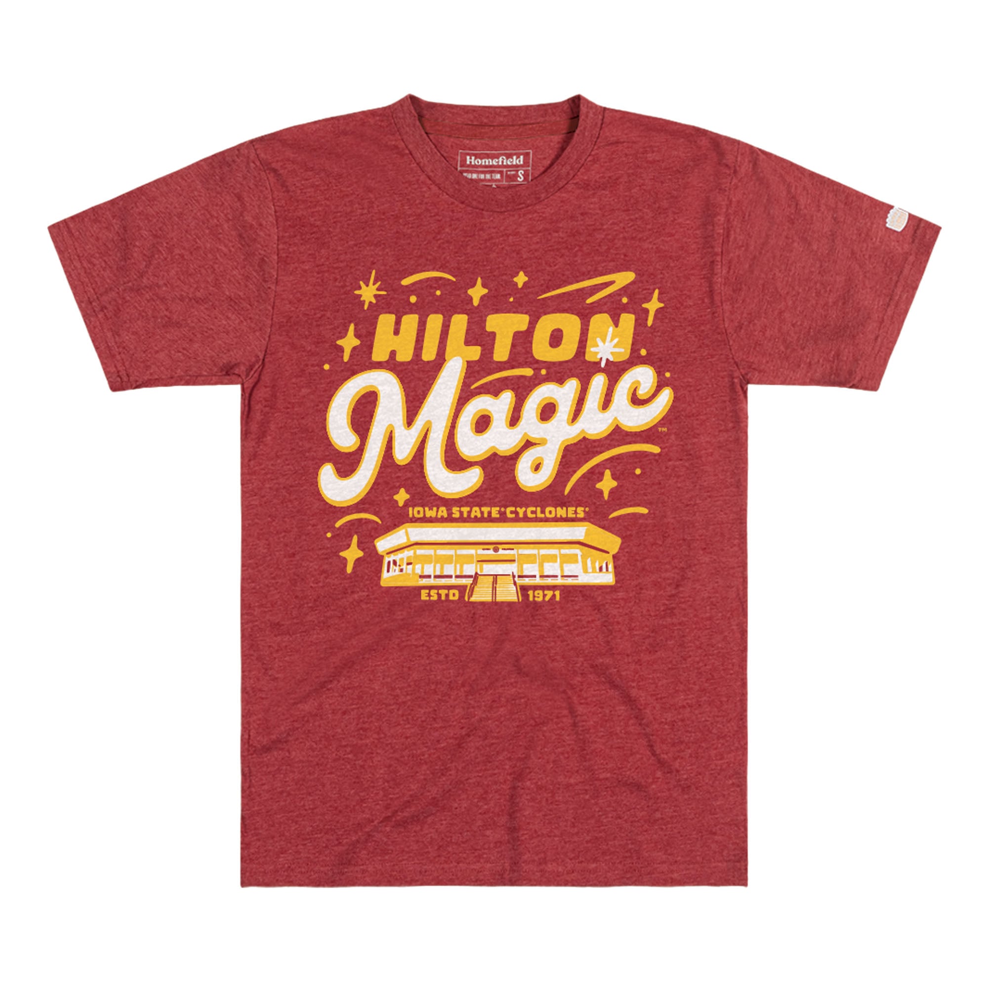 Men's Homefield Cardinal Iowa State Cyclones Basketball Vintage T-Shirt