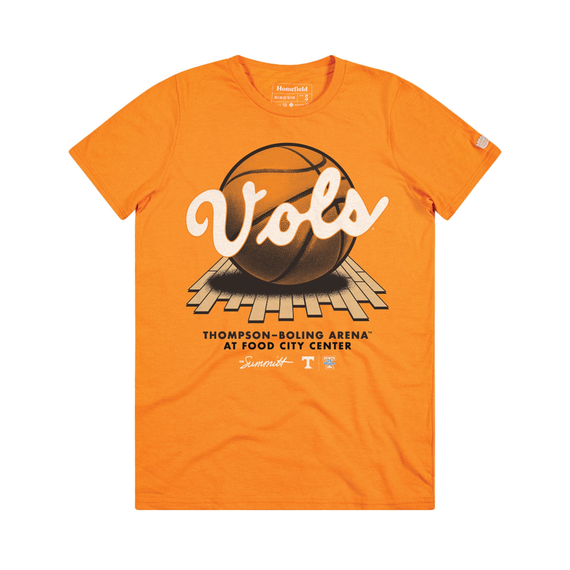 Men's Homefield Tennessee Orange Tennessee Volunteers Basketball Vintage T-Shirt