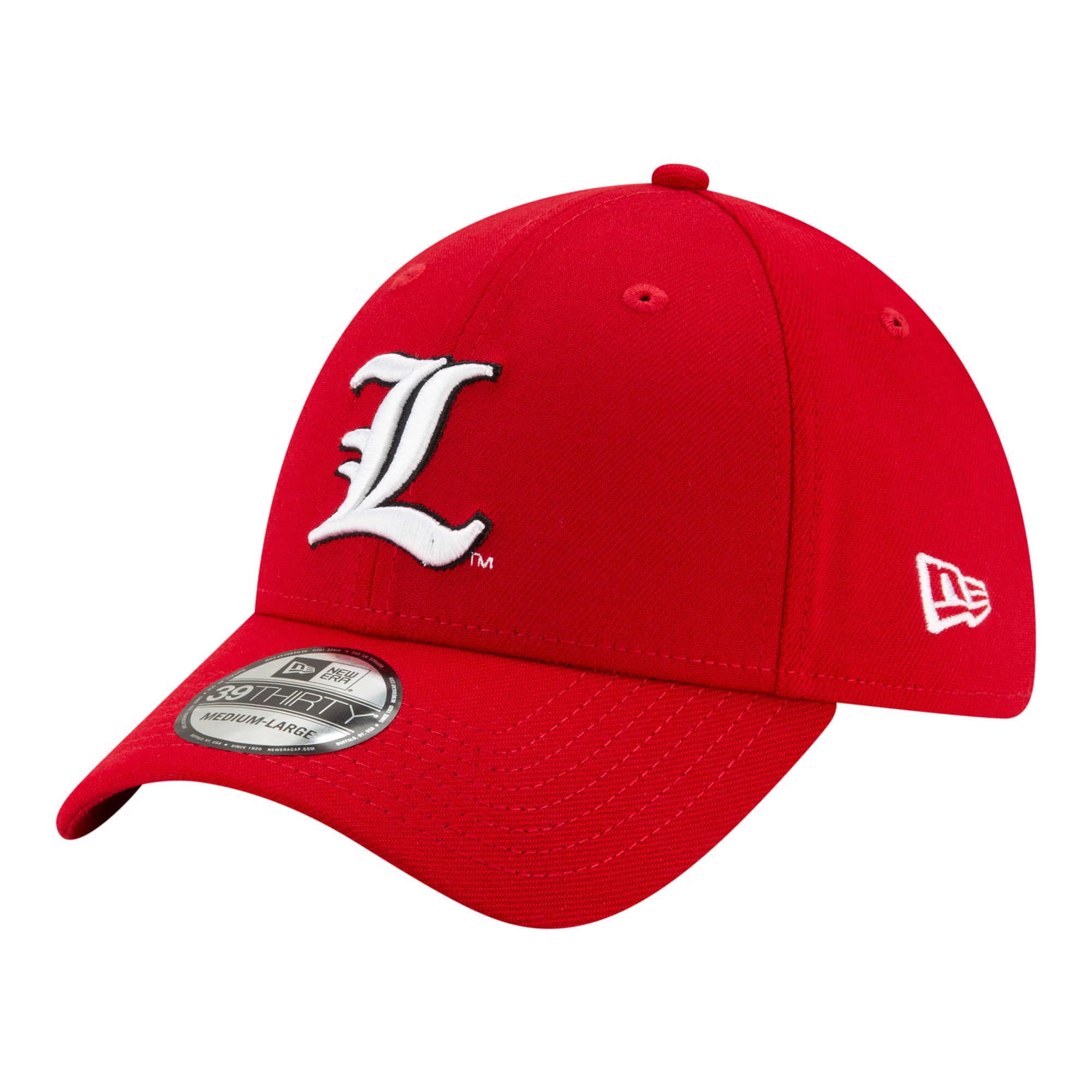 Men's New Era Red Louisville Cardinals Team Classic 39THIRTY Flex Hat