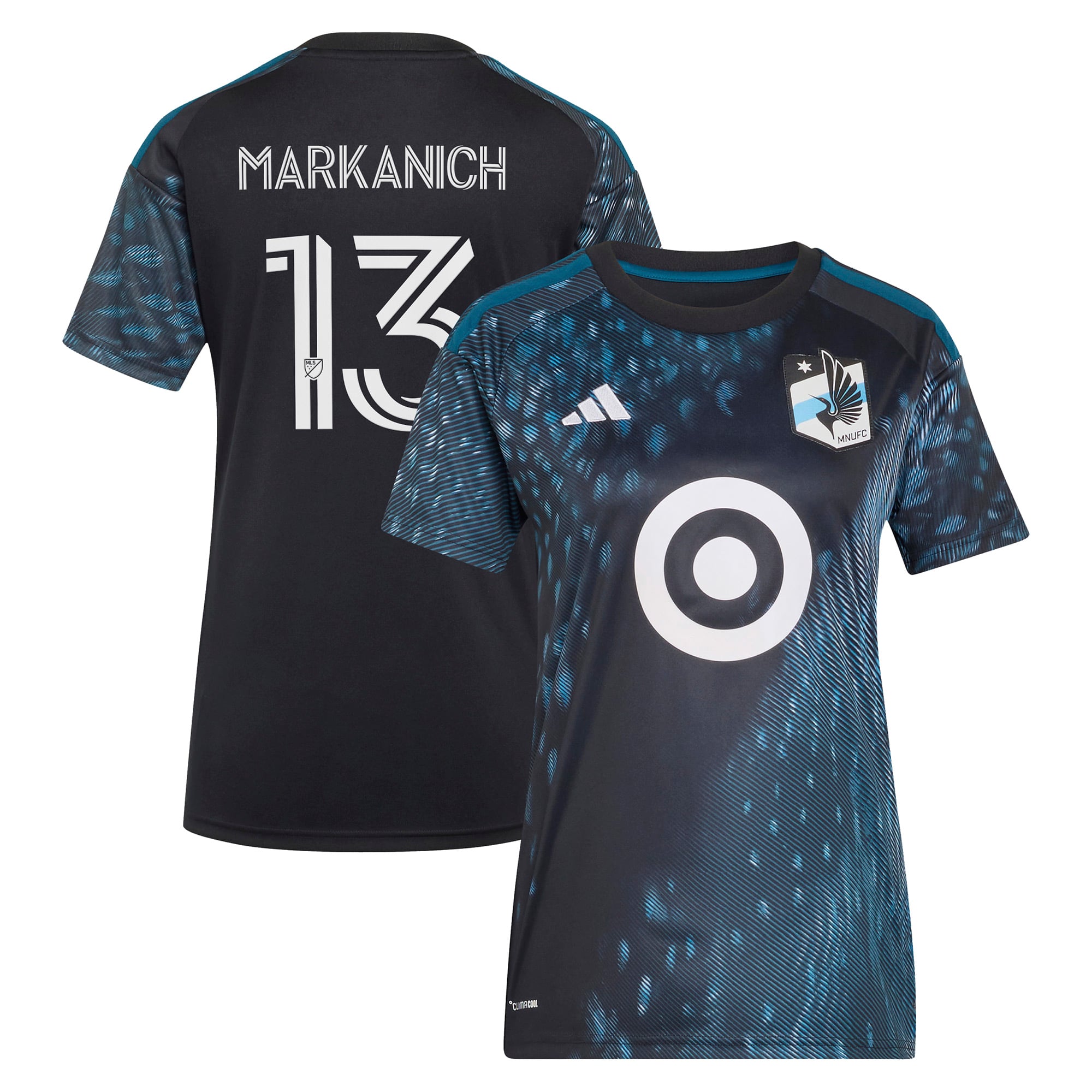 Women's adidas Anthony Markanich Black Minnesota United FC 2026 The Decade Kit Replica Jersey