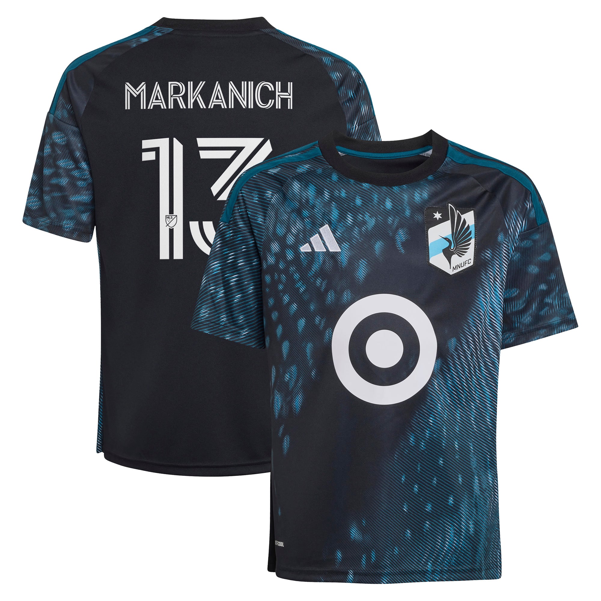 Youth adidas Anthony Markanich Black Minnesota United FC 2026 The Decade Kit Replica Jersey