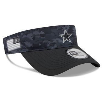 Men's New Era Black Dallas Cowboys 2026 Salute To Service Adjustable Visor